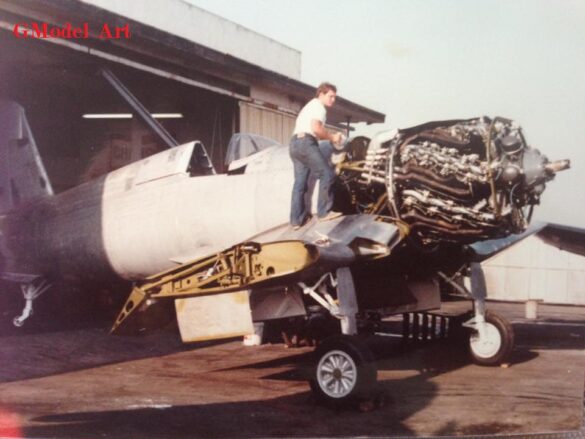 Pratt & Whitney R-4360 Wasp Major Radial Engine Pratt and Whitney R4360 Wasp Major 28 cylinder radial engine used in the Super Corsair