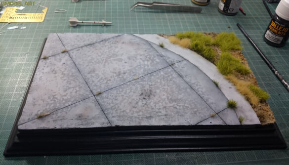 plaster of paris airbase diorama base