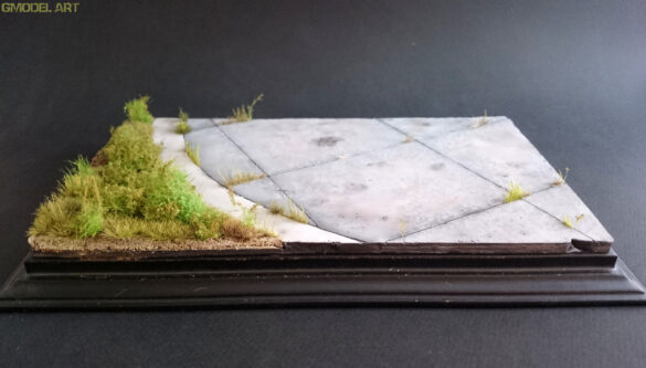 plaster of paris airbase diorama base