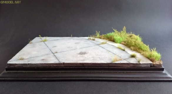 plaster of paris airbase diorama base