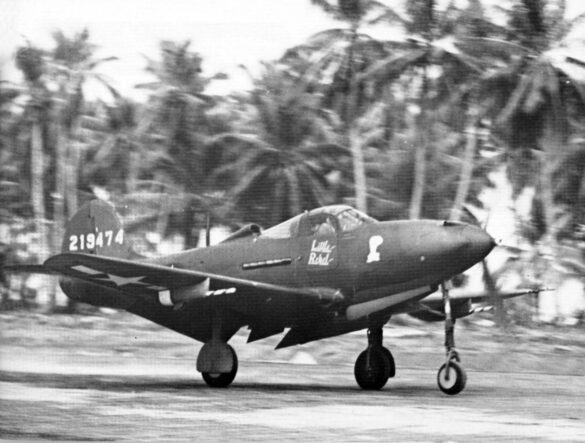 P-39Q-1 Airacobra of the 6th Fighter Squadron operating from Makin Island in 1943