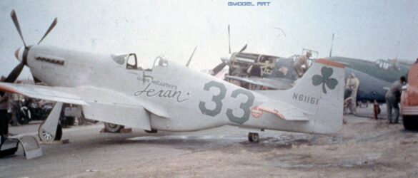 North American P-51 Mustang racing aircraft Bendix Trophy 1940s black and white historical image