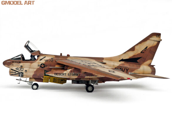 Model airplane in desert camouflage