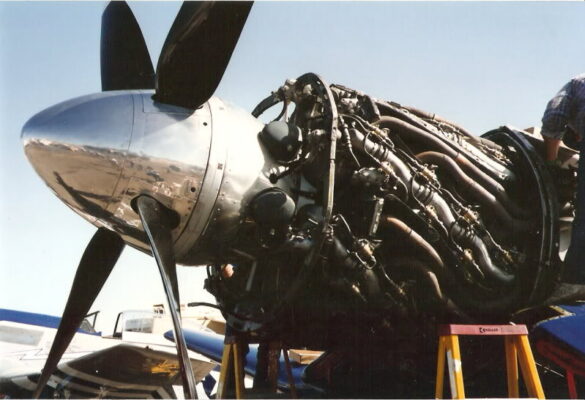 Pratt & Whitney R-4360 Wasp Major Radial Engine Pratt and Whitney R4360 Wasp Major 28 cylinder radial engine used in the Super Corsair