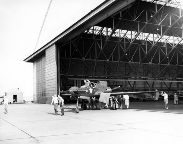 XP 55 42 78845 roll out for radio test July 10 1943