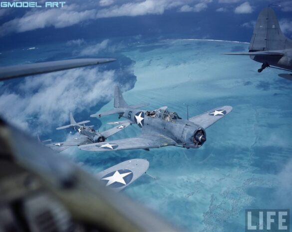 SBD Dauntless Midway Camouflage Douglas SBD Dauntless dive bomber Blue Gray Light Gray Battle of Midway