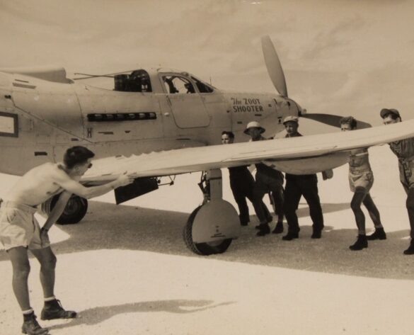 P-39Q-1 Airacobra of the 6th Fighter Squadron operating from Makin Island in 1943