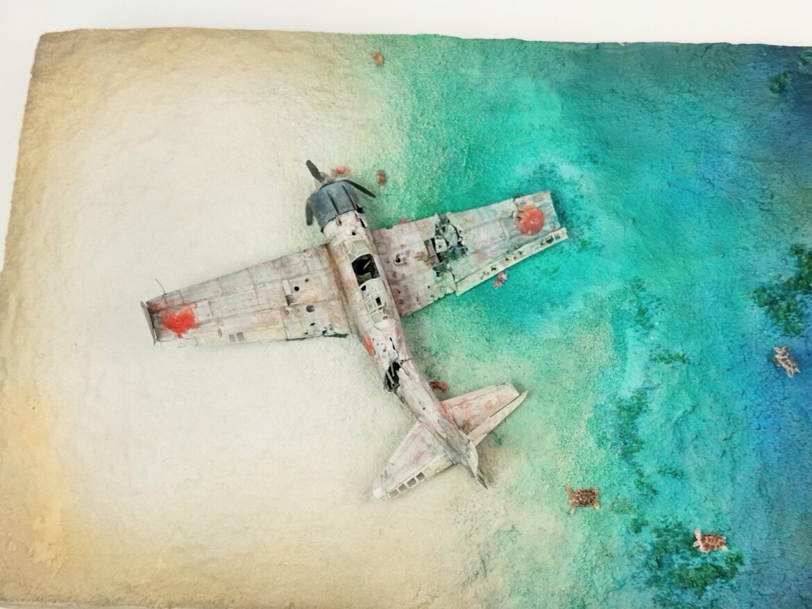 A6M Zero wreck fuselage damage