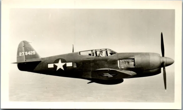 Curtiss XP-60C prototype fighter with contra-rotating propellers