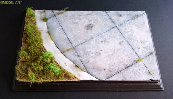 plaster of paris airbase diorama base