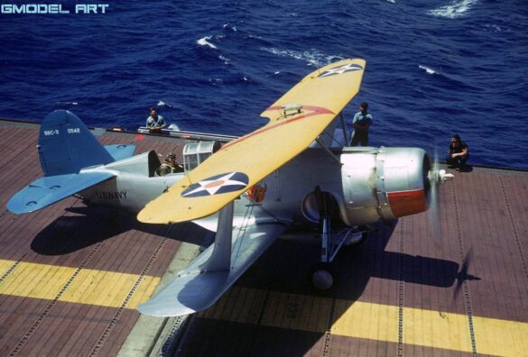 US Navy aircraft yellow wings scheme 1940 FS 13538