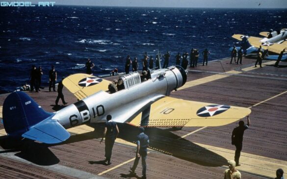 US Navy aircraft yellow wings scheme 1940 FS 13538