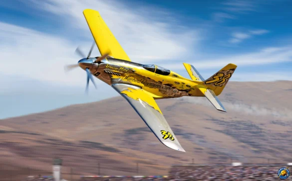 P-51XR Precious Metal Griffon Powered Mustang Reno Racer P-51XR Precious Metal racing Mustang with Rolls-Royce Griffon engine and contra-rotating propellers at Reno Air Races