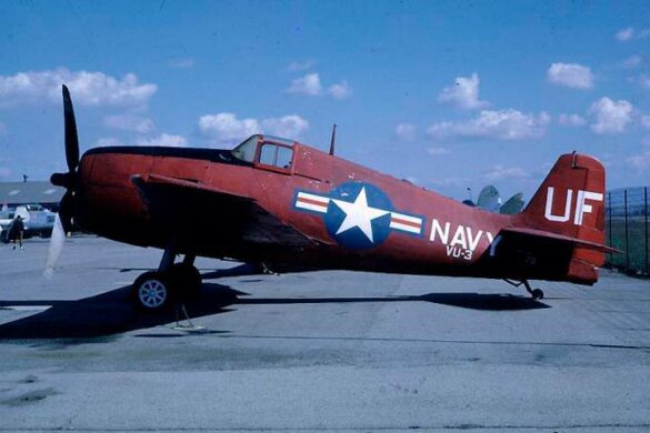 F6F-5K Hellcat drone US Navy post war unmanned aircraft target drone high visibility paint scheme
