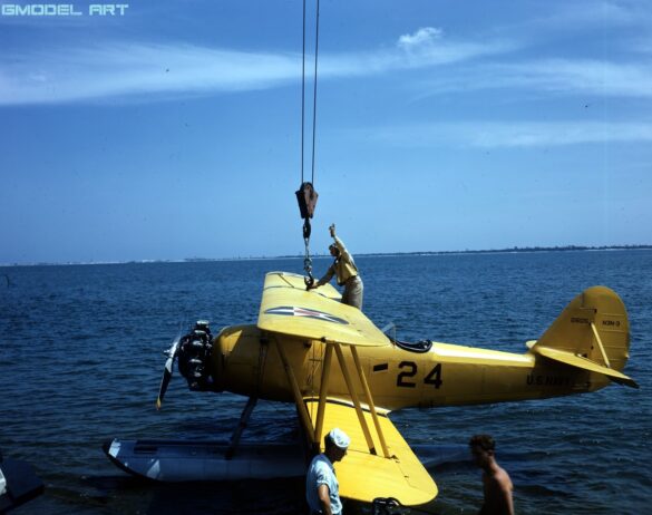 Curtiss SOC Seagull US Navy aircraft yellow wings scheme 1940 FS 13538