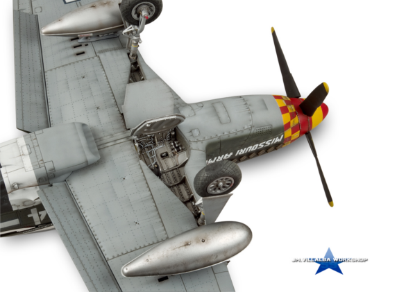 P-51D Mustang realistic metal finish model