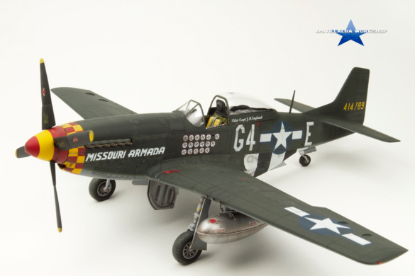 P-51D Mustang realistic metal finish model