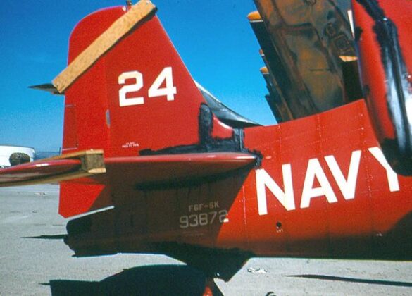 F6F-5K Hellcat drone US Navy post war unmanned aircraft target drone high visibility paint scheme