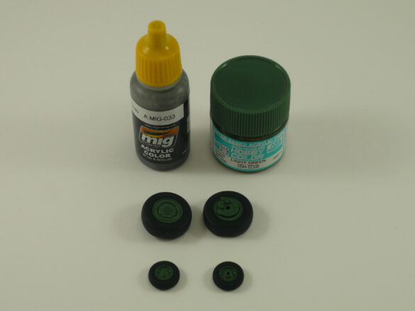 Sukhoi Su-33 scale model three tone blue camouflage painting