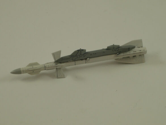 Sukhoi Su-33 scale model three tone blue camouflage painting