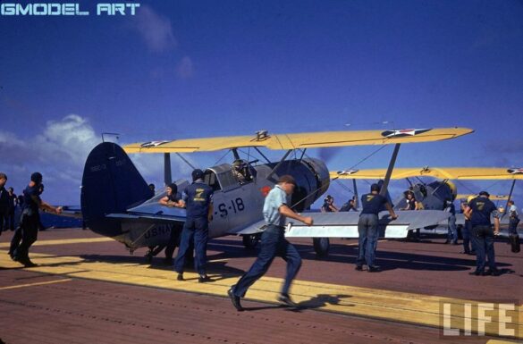 US Navy aircraft yellow wings scheme 1940 FS 13538