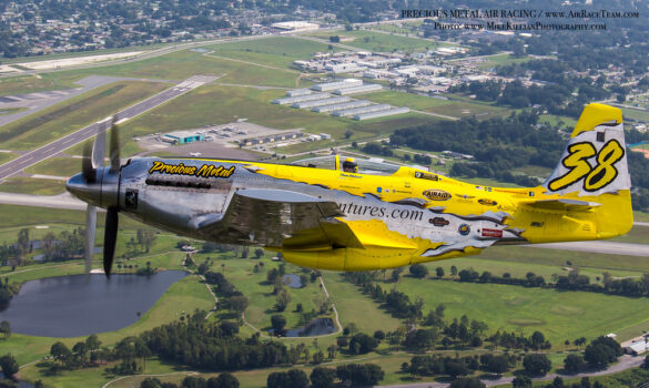 P-51XR Precious Metal Griffon Powered Mustang Reno Racer P-51XR Precious Metal racing Mustang with Rolls-Royce Griffon engine and contra-rotating propellers at Reno Air Races