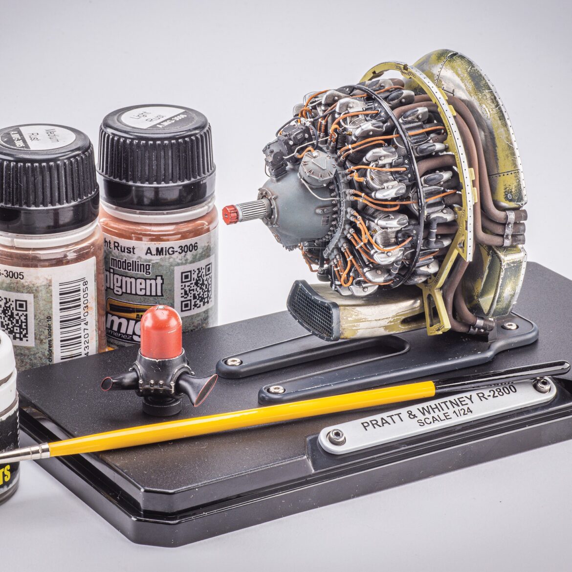 R-2800 Pratt & Whitney Double Wasp engine detailing