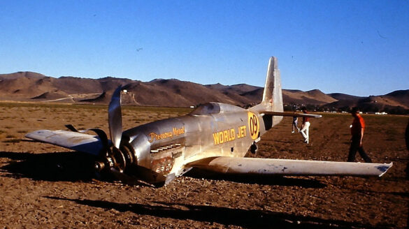 P-51XR Precious Metal Griffon Powered Mustang Reno Racer P-51XR Precious Metal racing Mustang with Rolls-Royce Griffon engine and contra-rotating propellers at Reno Air Races