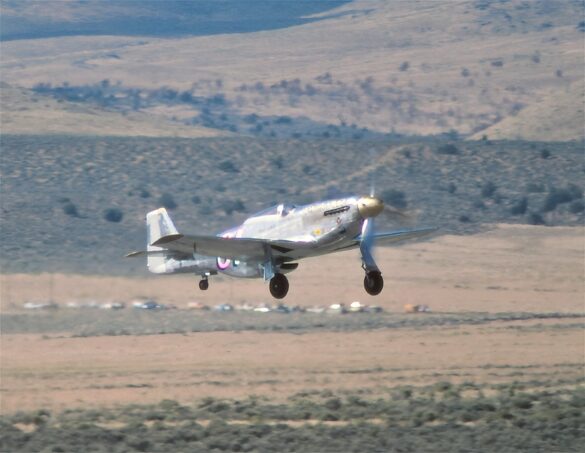 P-51XR Precious Metal Griffon Powered Mustang Reno Racer P-51XR Precious Metal racing Mustang with Rolls-Royce Griffon engine and contra-rotating propellers at Reno Air Races