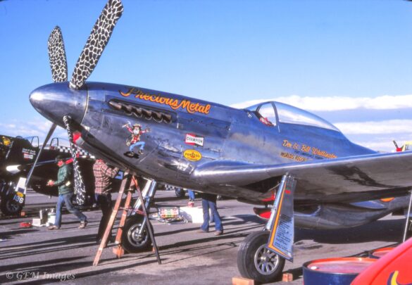 P-51XR Precious Metal Griffon Powered Mustang Reno Racer P-51XR Precious Metal racing Mustang with Rolls-Royce Griffon engine and contra-rotating propellers at Reno Air Races