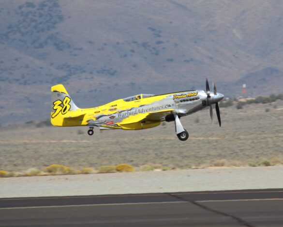 P-51XR Precious Metal Griffon Powered Mustang Reno Racer P-51XR Precious Metal racing Mustang with Rolls-Royce Griffon engine and contra-rotating propellers at Reno Air Races