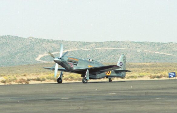 P-51XR Precious Metal Griffon Powered Mustang Reno Racer P-51XR Precious Metal racing Mustang with Rolls-Royce Griffon engine and contra-rotating propellers at Reno Air Races