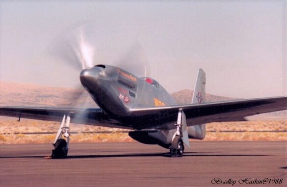 P-51XR Precious Metal Griffon Powered Mustang Reno Racer P-51XR Precious Metal racing Mustang with Rolls-Royce Griffon engine and contra-rotating propellers at Reno Air Races