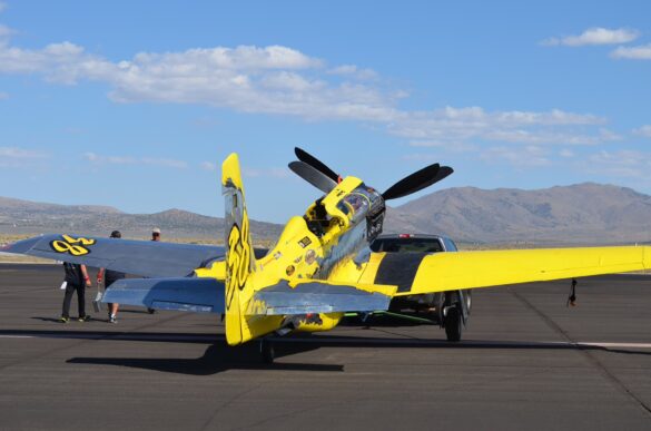 P-51XR Precious Metal Griffon Powered Mustang Reno Racer P-51XR Precious Metal racing Mustang with Rolls-Royce Griffon engine and contra-rotating propellers at Reno Air Races