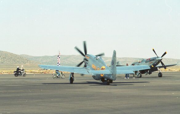 P-51XR Precious Metal Griffon Powered Mustang Reno Racer P-51XR Precious Metal racing Mustang with Rolls-Royce Griffon engine and contra-rotating propellers at Reno Air Races