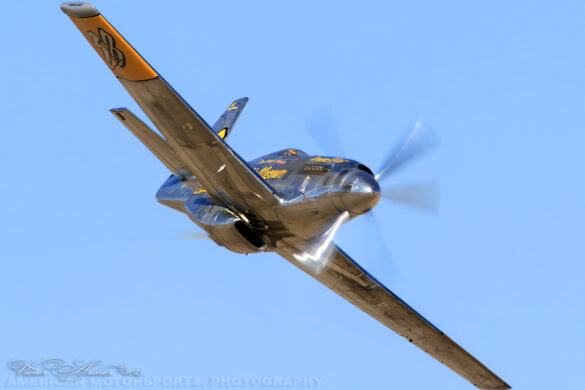 P-51XR Precious Metal Griffon Powered Mustang Reno Racer P-51XR Precious Metal racing Mustang with Rolls-Royce Griffon engine and contra-rotating propellers at Reno Air Races