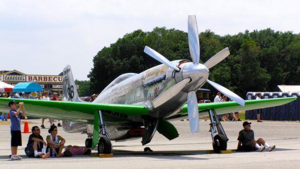 P-51XR Precious Metal Griffon Powered Mustang Reno Racer P-51XR Precious Metal racing Mustang with Rolls-Royce Griffon engine and contra-rotating propellers at Reno Air Races