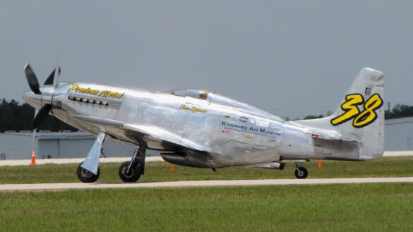 P-51XR Precious Metal Griffon Powered Mustang Reno Racer P-51XR Precious Metal racing Mustang with Rolls-Royce Griffon engine and contra-rotating propellers at Reno Air Races