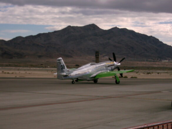 P-51XR Precious Metal Griffon Powered Mustang Reno Racer P-51XR Precious Metal racing Mustang with Rolls-Royce Griffon engine and contra-rotating propellers at Reno Air Races