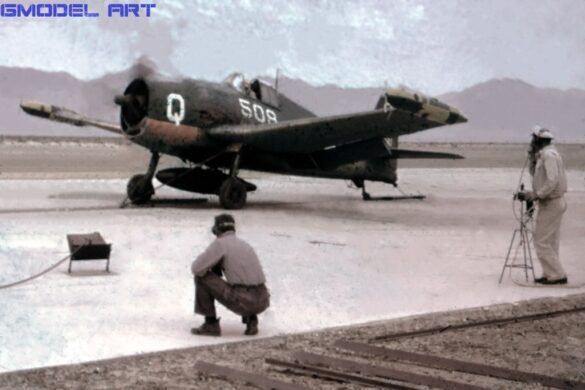 F6F-5K Hellcat drone US Navy post war unmanned aircraft target drone high visibility paint scheme