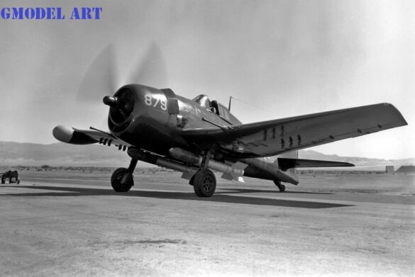 F6F-5K Hellcat drone US Navy post war unmanned aircraft target drone high visibility paint scheme