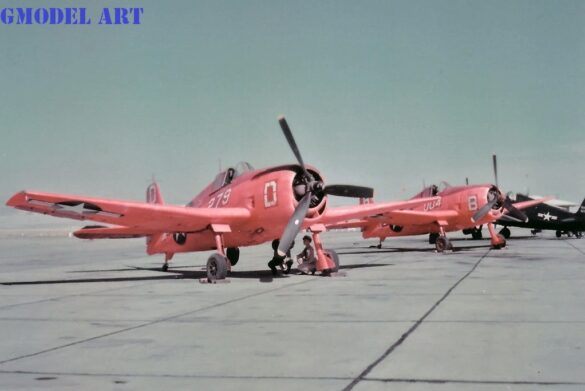 F6F-5K Hellcat drone US Navy post war unmanned aircraft target drone high visibility paint scheme