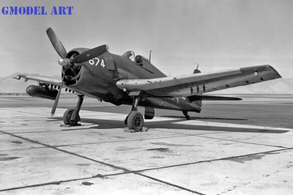F6F-5K Hellcat drone US Navy post war unmanned aircraft target drone high visibility paint scheme
