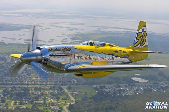 P-51XR Precious Metal Griffon Powered Mustang Reno Racer P-51XR Precious Metal racing Mustang with Rolls-Royce Griffon engine and contra-rotating propellers at Reno Air Races