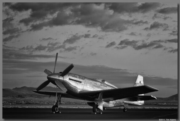 P-51XR Precious Metal Griffon Powered Mustang Reno Racer P-51XR Precious Metal racing Mustang with Rolls-Royce Griffon engine and contra-rotating propellers at Reno Air Races