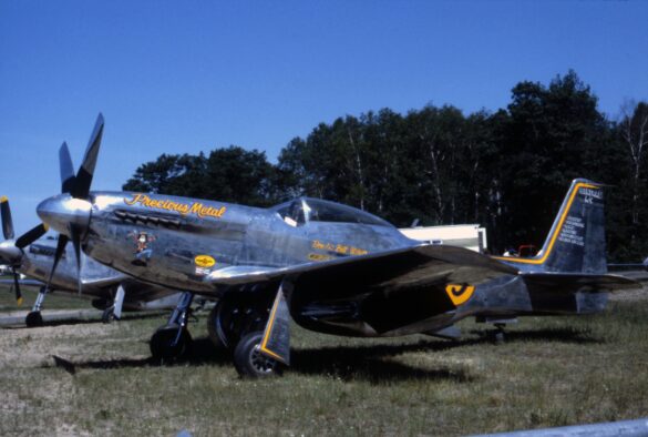 P-51XR Precious Metal Griffon Powered Mustang Reno Racer P-51XR Precious Metal racing Mustang with Rolls-Royce Griffon engine and contra-rotating propellers at Reno Air Races