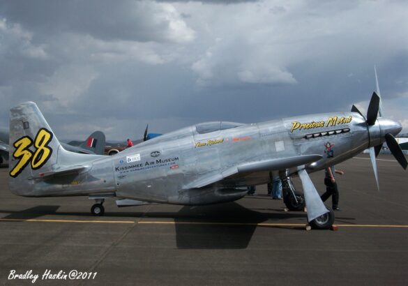 P-51XR Precious Metal Griffon Powered Mustang Reno Racer P-51XR Precious Metal racing Mustang with Rolls-Royce Griffon engine and contra-rotating propellers at Reno Air Races
