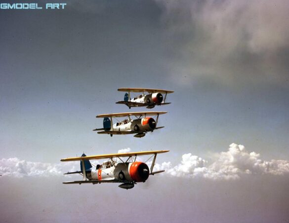 Grumman F3F yellow wings pre war US Navy