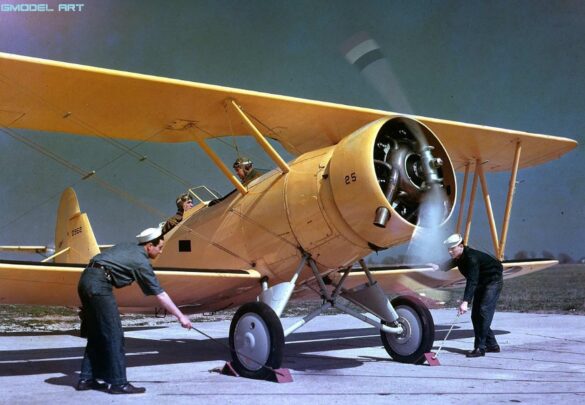 US Navy aircraft yellow wings scheme 1940 FS 13538