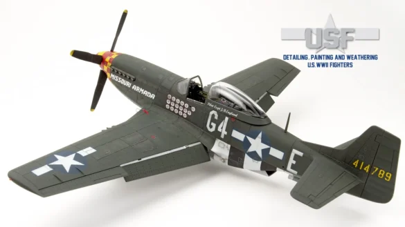 P-51D Mustang realistic metal finish model